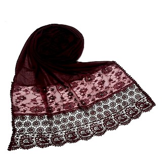 Limited Stock - Fashionable Designer stole | Maroon